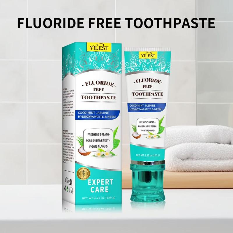 Coconut Oil Toothpaste, 1 Box 2 Boxes NaturaCocomint Jasmine Neem Toothpaste, FreshensBreath, Oral Care Toothpaste forAdults, Christmas Gifts
