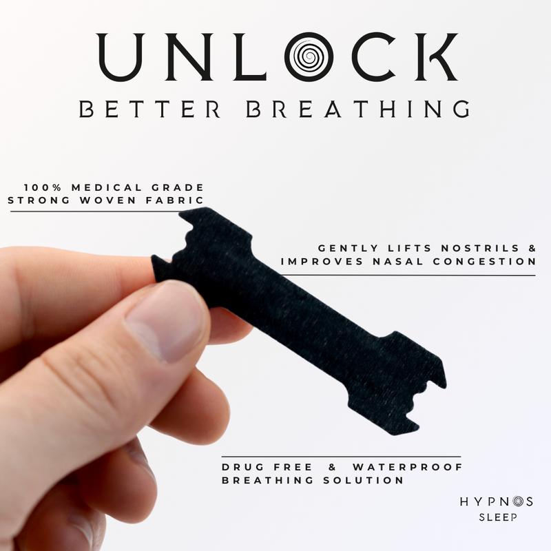 Hypnos Sleep Greek God Pack: 30 Pack Mouth Tape and Nasal Strips | For Nasal Breathing & Better Sleep | Bye Bye Snoring