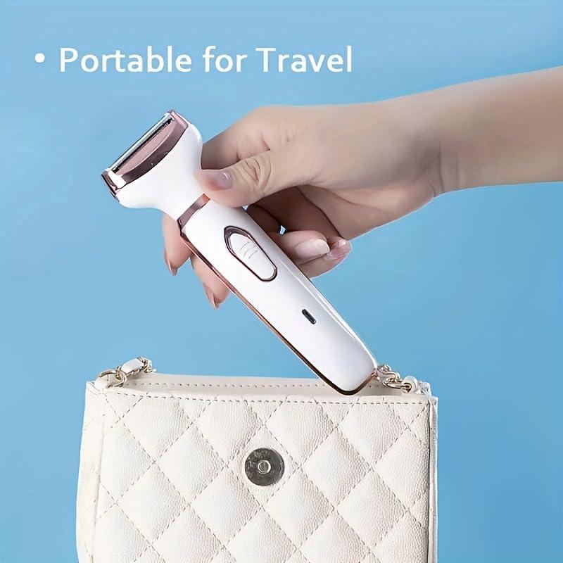 JC Beauty Multifunctional Women's Shaver 4 in 1  Women's painless epilator  Washable hair removal device Rechargeable Razor Trimmer For bikini area nose armpits eyebrows face Fall Deals For You