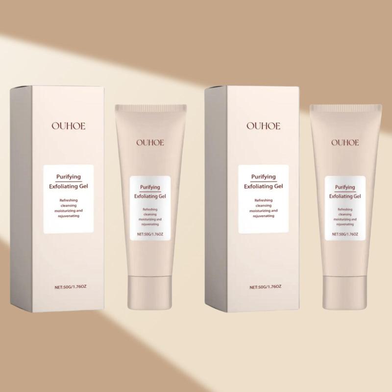 Gentle Cleaning Facial Exfoliating Gel, 2 Counts set Deep Cleansing Facial Exfoliating Gel, Facial Skin Care Product for Women & Men