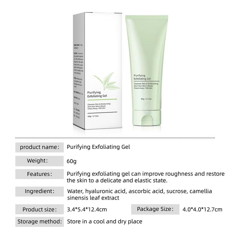 Purifying Exfoliating Gel Deep cleansing body scrub gel Skin care products