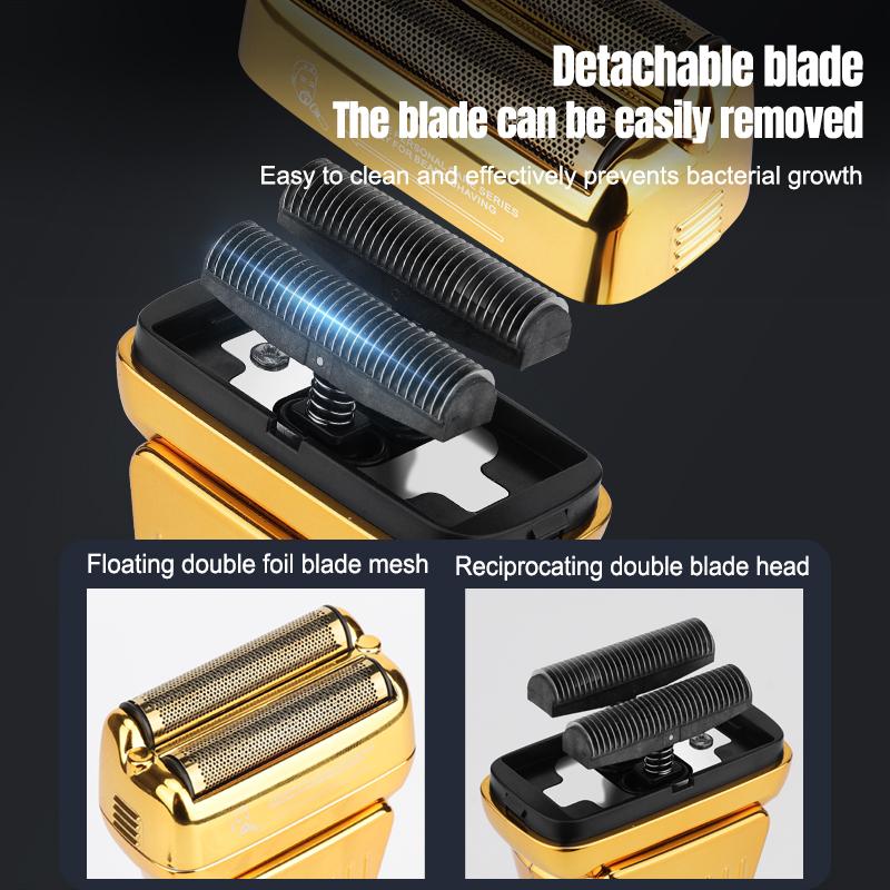Professional hair clipper hair equipment 3 sets a set, men's home clipper bald machine hair salon high-power LCD display