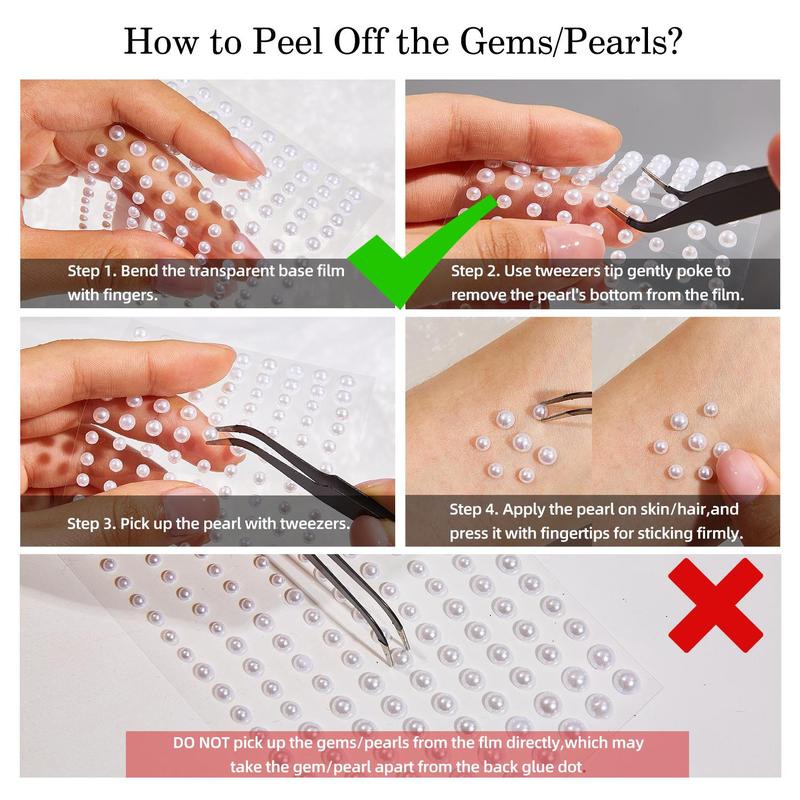 Glitter Gel Set, 12pcs set Including 6 Color Glitter Gel & 2 Counts Double-ended Brush & 1 Count Tweezers & 3 Counts Rhinestone Sticker, Body Makeup for Women & Girls