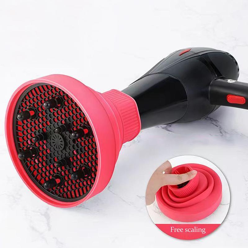Universal Collapsible Hair Dryer Diffuser Attachment, Salon Grade Tool , Lightweight Foldable Portable Travel Folding Design Fit Most Of Blow Dryers