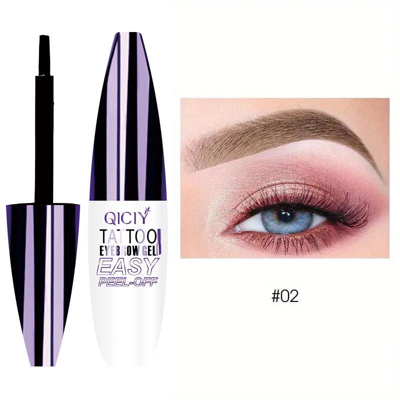 Long Lasting Eyebrow Tint Gel, 1 Count Waterproof Eyebrow Tattoo Gel, Peel Off Eyebrow Gel, Eyebrow Paste, Eye Makeup Tool for Women & Girls