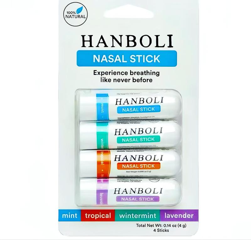Nasal Stick (4 Pack) EnhanceBreathing +Boost Focus | BreatheVapor StickProvides Fresh CoolingSensation Oral Menthol