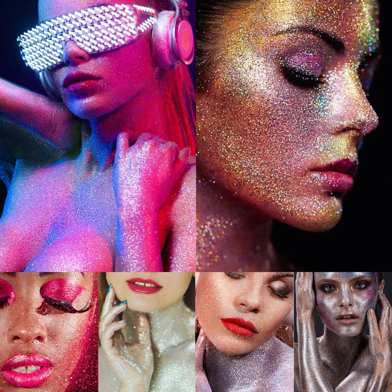 Glitter Body Makeup Set, 3 Counts set Long Lasting Glitter Body Makeup, Body Makeup for Girls, Cosmetic Gift for Girls, Body Shimmer, Christmas Gift