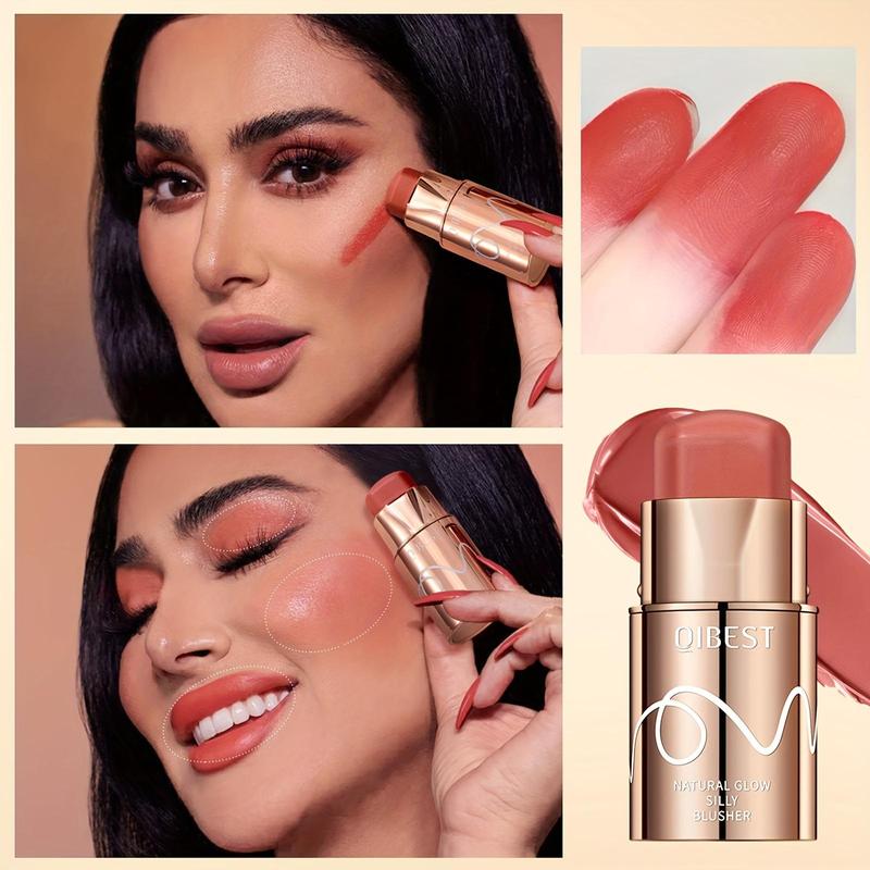 Long-lasting Velvet Blush Stick, Smudge-proof Blush Stick, Easy To Apply and Portable Blush for Natural-looking Cheeks