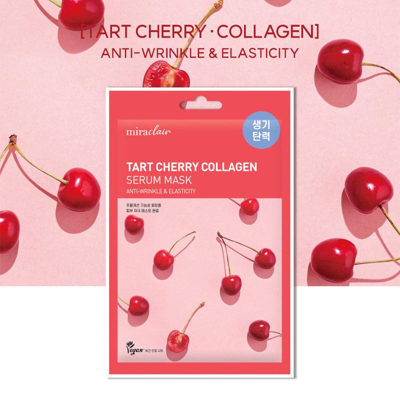 miraclair Tart Cherry Collagen Serum Mask
