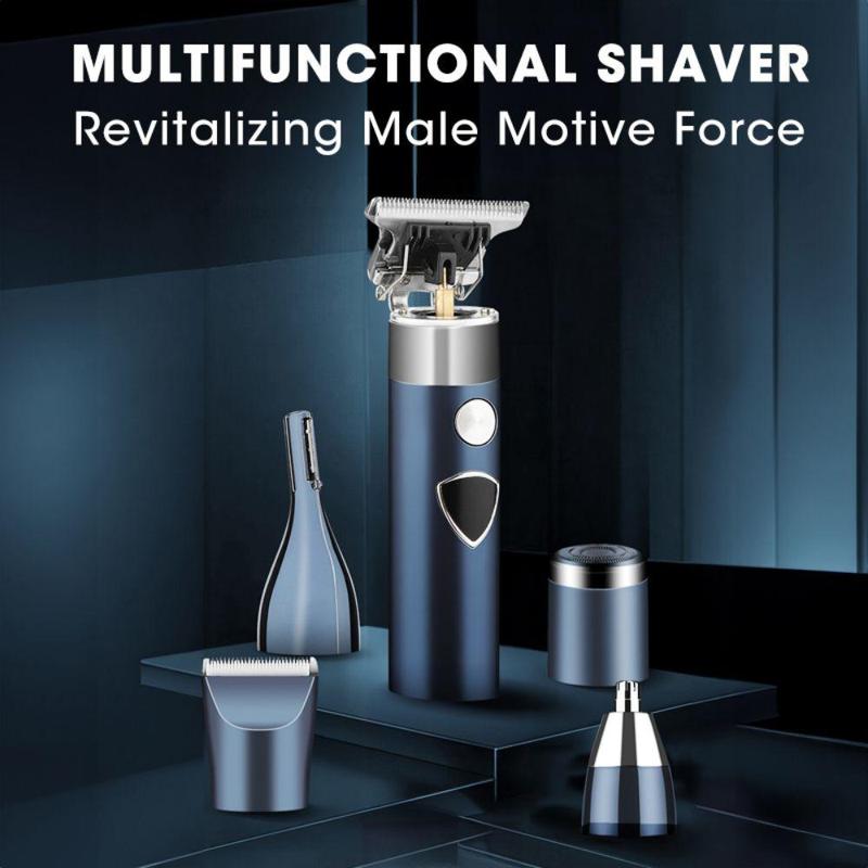 5 in 1 Multifunctional Hair Clipper Set, Hair Grooming Body Trimmer Nose Hair Trimmer Eyebrow Trimmer, Portable Cordless Rechargeable Beard Trimmer, Trending Products, Epilator Hair Remover, Summer Gift, Back To School
