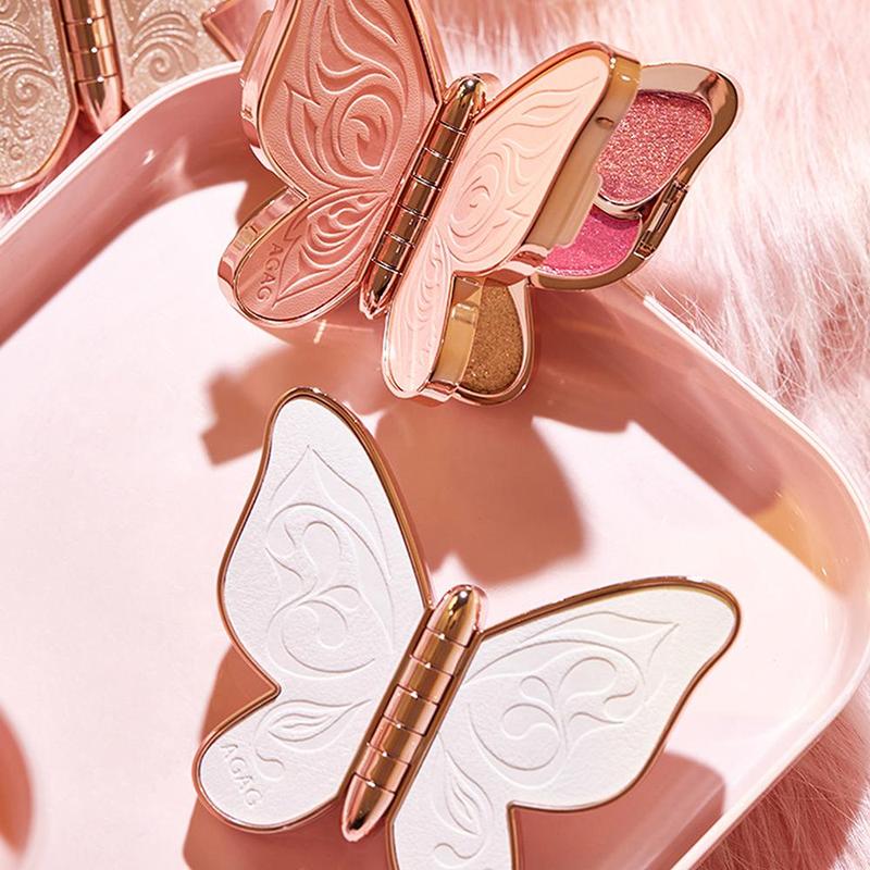 Butterfly Design Eyeshadow Palette, Matte & Glitter Makeup Palette, Long Lasting High Pigmented Blendable Eyeshadow Powder for All Styles & Occasions