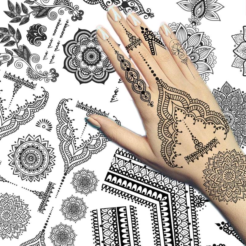 63 Sheets Tribal Wolf Lion Tiger Temporary Tattoos For Men Women Adults, Scary Halloween Skull Gangster Fake Tattoo Stickers Kids, Small 3D Realistic Tattoos Thigh Arm Neck Elephant Warrior