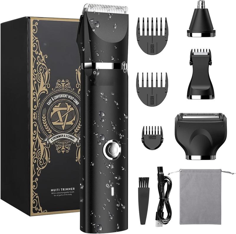 Manscape Electric Razor for Men, Wet Dry Pubic Ball Nose Body  Shaver with LED Light, Body Hair Trimmer with Storage Bag, Womens  Trimmer, Mens Grooming Kit