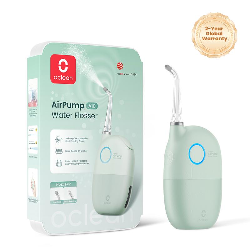 [BF CM Deals] Oclean A10 Water Flosser, Palm-sized, Rechargeable, Dual Flossing Power with AirPump Tech,Perfect for braces, office, Christmas gift