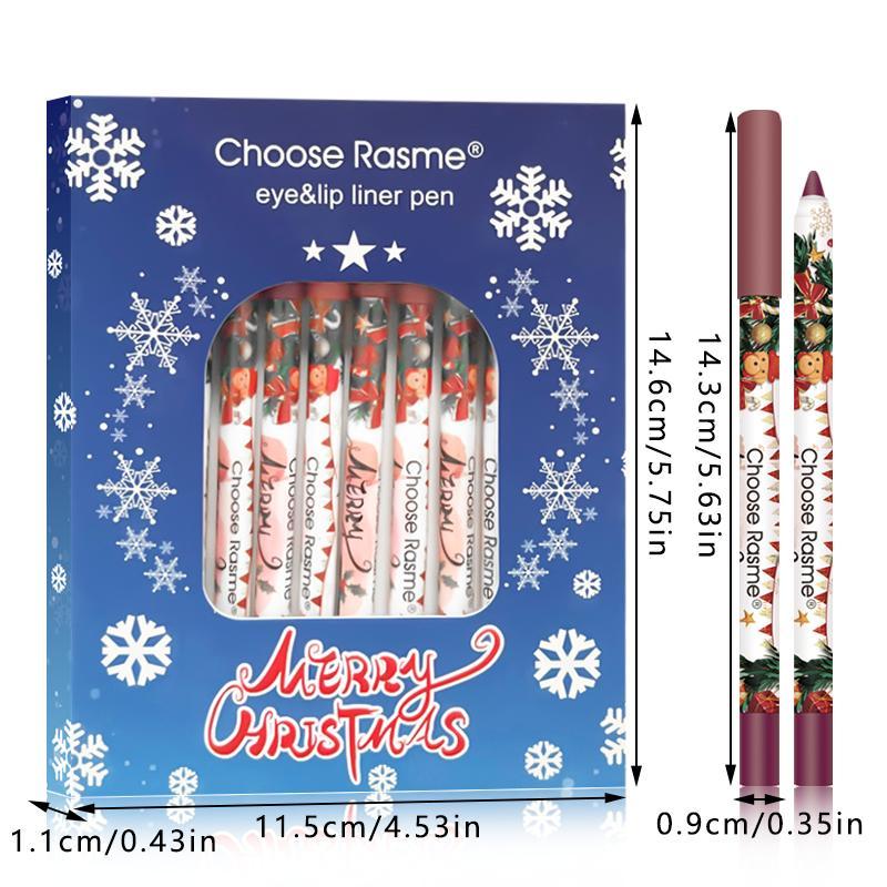 12 Colors Matte Lip Liner Set, 1 Box Long Lasting Lip Liner Pencil, Easy Coloring Lipstick Pen, Suitable for All Occasions Lip Makeup