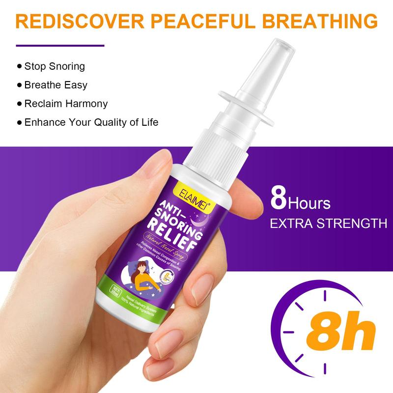 Anti Snoring Spray, 1 Count 2 Counts Sleeping Aid Spray, Natural Sleep Aid Spray, Nasal Care Product for Men & Women, Christmas Gift