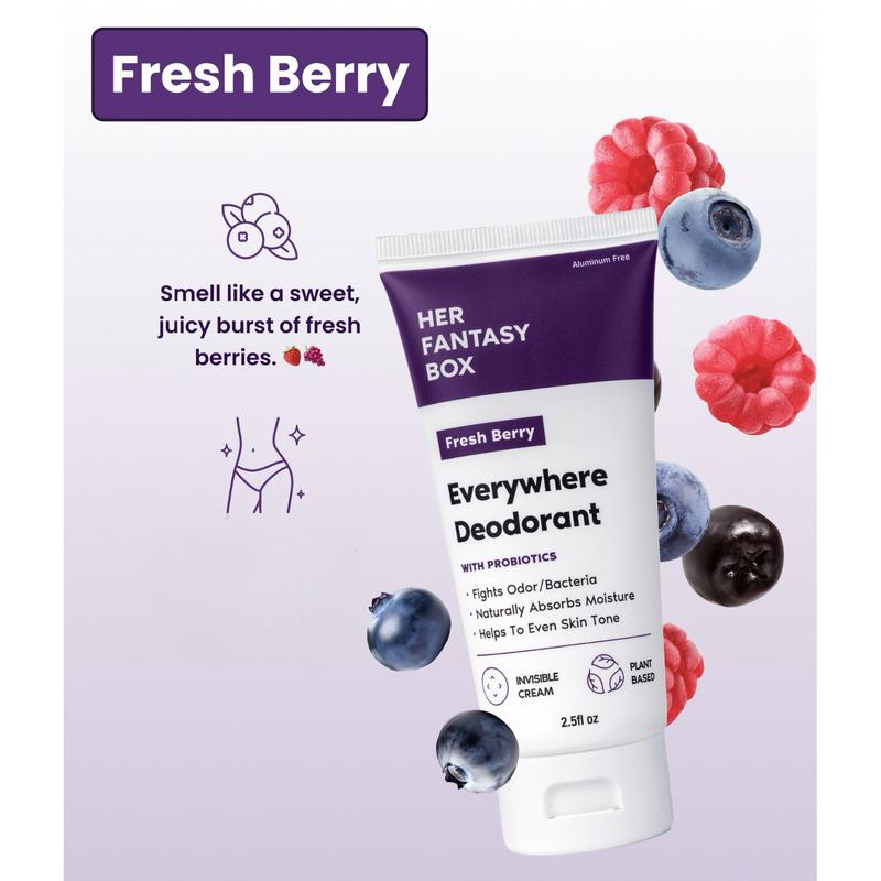 Everywhere Deodorant (Berry)- 3 Pack Whole Body Odor Control