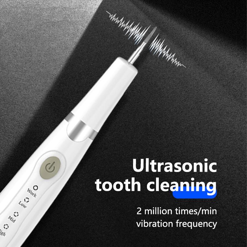 JOYYE Teeth Cleaner,effectively removes plaque and stains without damaging gums with ultrasonic technology. Cleans teeth and mouth for fresh breath. Small and portable USB rechargeable, Father's day gift Oral Plug Cordless Cleansing