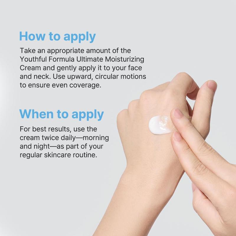 Ultimate Moisturizing Cream, Moisturizers Skincare | Centella Asiatica, Niacinamide, Fine Lines, Hyaluronic Acid, Collagen | Skin Repair, Wrinkles, Dark Spots, Dry Skin, Redness | 3.38 fl. oz., 100ml