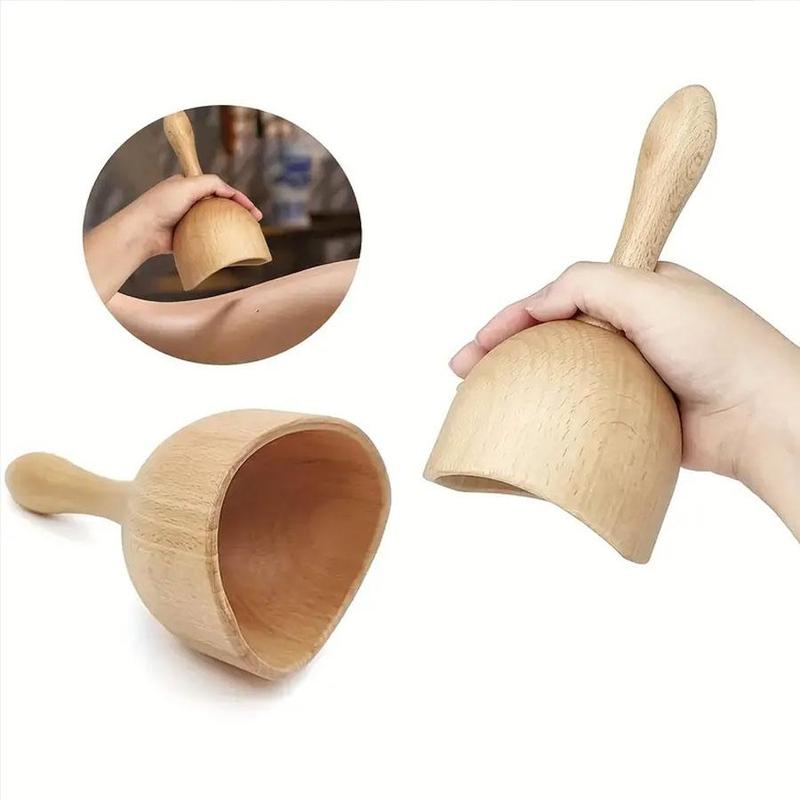 Wooden Manual Massage Tool Set, 5 Counts set Face & Head & Body Massager, Manual Massage Tool for Home Use, Gift for Friend & Family, Christmas Gift