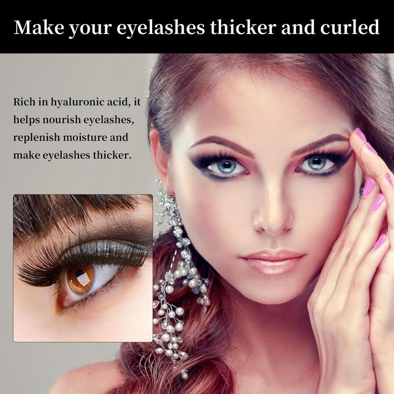Long Lasting Eyelash Serum, Natural Curling Eyelash Extensions Essence, Gentle Eyelash Care Product for Women & Girls