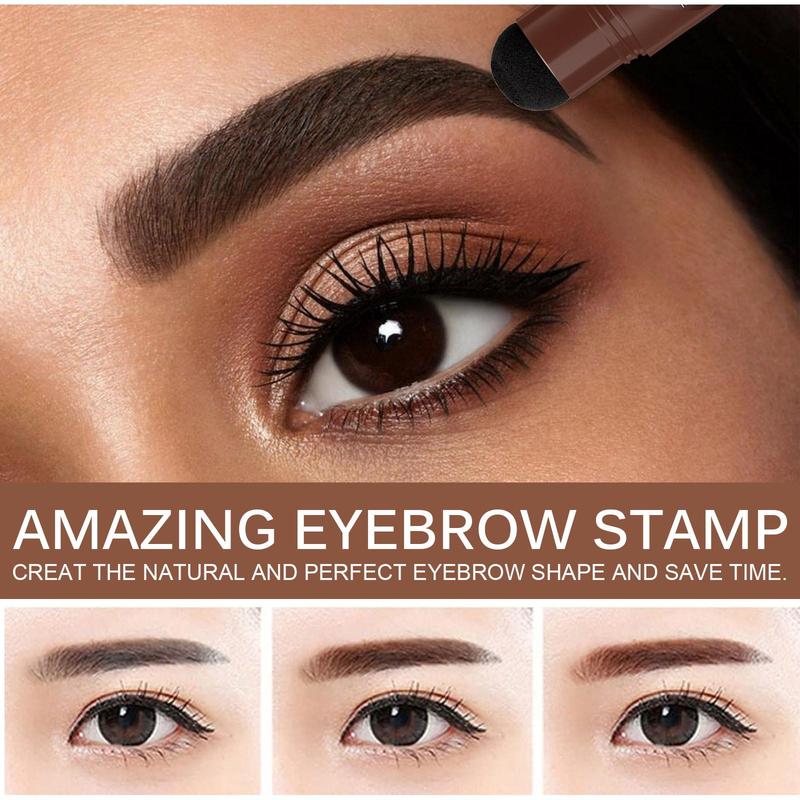 Eyebrow Stencil & Eyebrow Stamp & Eyebrow Brush Set, 1 Box Waterproof Natural Eyebrow Shading & Filling Makeup Kit, Eye Brow Makeup Products