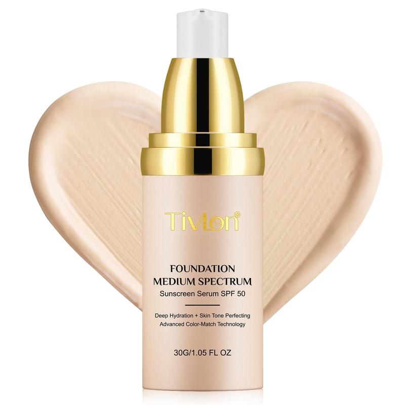 Color Changing Foundation, Long Lasting Liquid Foundation, Moisturizing Full Coverage Flawless Makeup Cream, Makeup Product for Women & Girls