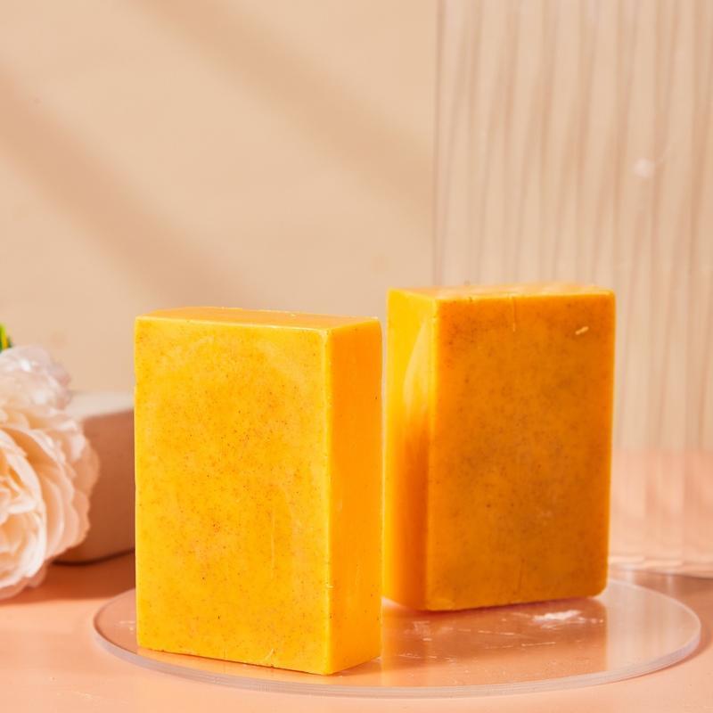 Handmade Soap For Body Wash Face Cleansing Soap Kojic Acid Soap Turmeric Acid Brightening Soap Body Care Acne Coconut Organic Cleanser Skin Care Comfort Skin Repair
