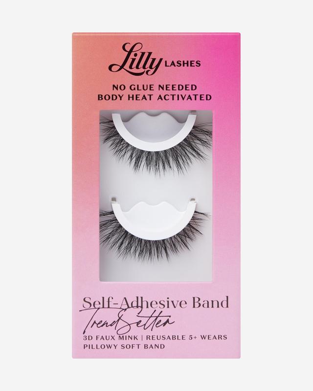 TrendSetter 3D Faux Mink Self-Adhesive False Eyelashes Makeup Case