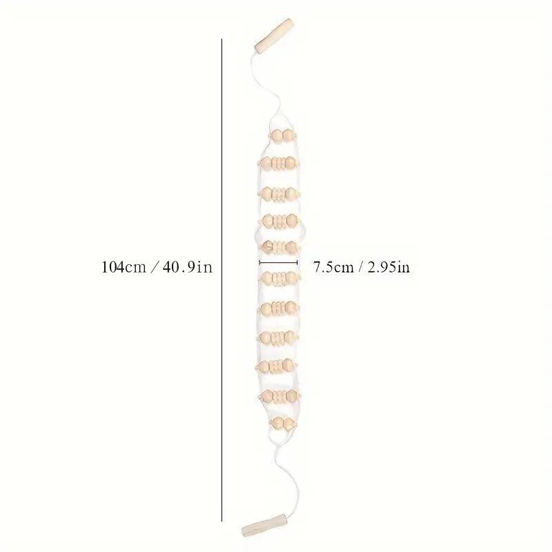 Abdominal Massager, 1 2 Counts Manual Back Roller, Handheld Back Massage Band, Fitness Equipment for Home & Gym