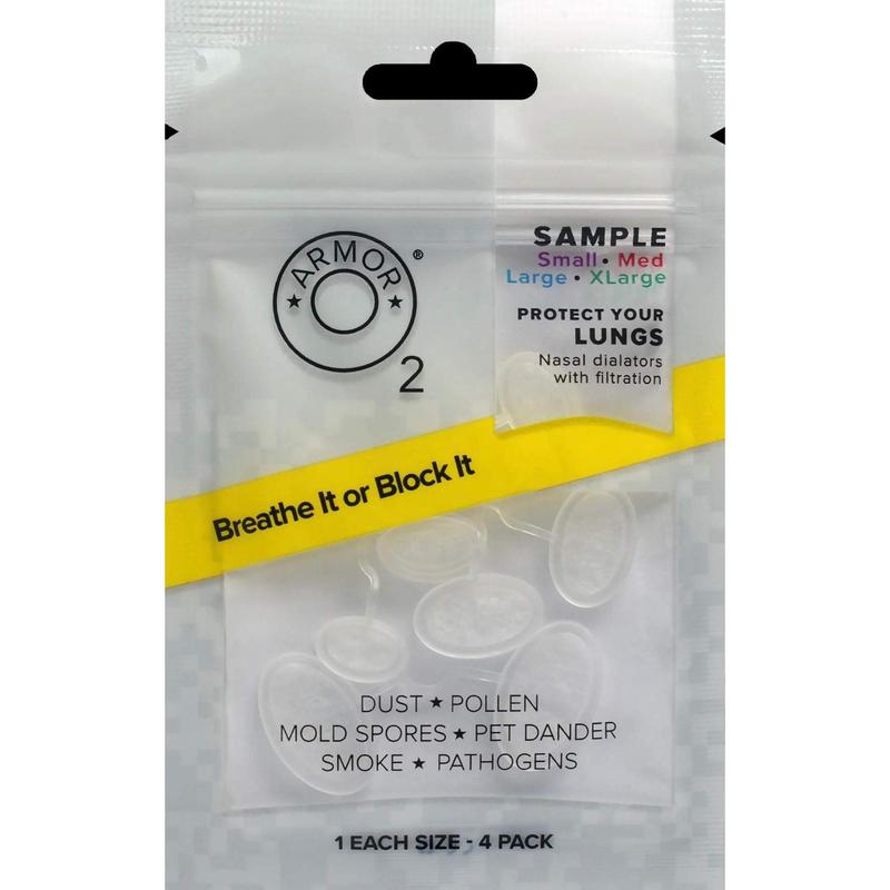 O2 Armor Nasal Filter Sample Pack