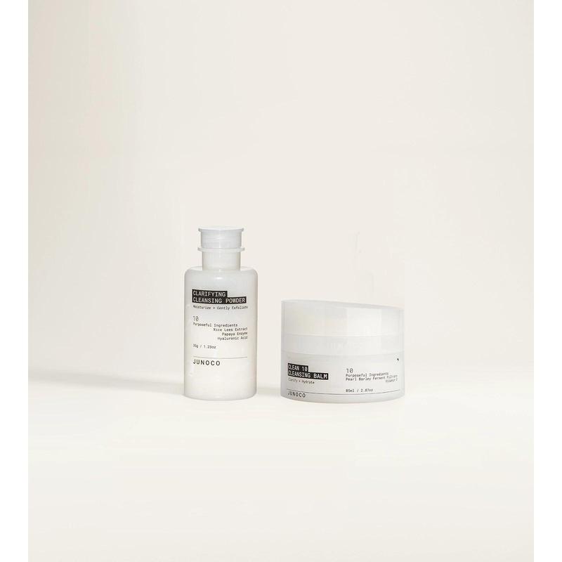 JUNOCO Jade Double Cleansers: Jade Cleansing Balm + Jade Cleansing Powder Kit