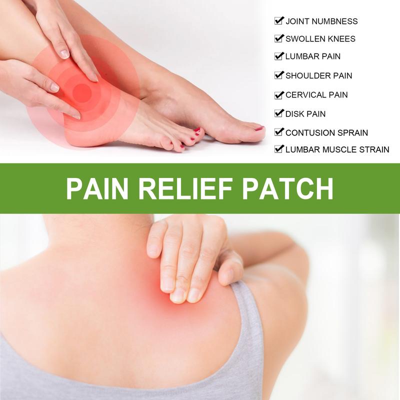 Knee Patches, 10 Count Heat Patches for Bone on Bone, Wormwood ExtractKnee, Back, Neck, Shoulder -Extra Strength Muscle Joint Product