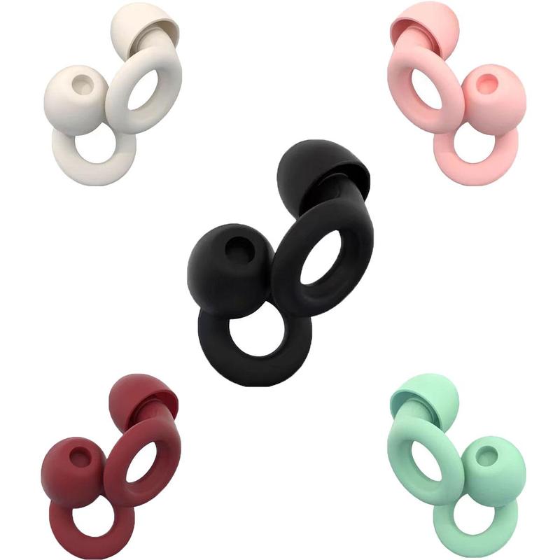 Reusable Noise-reducing Earplugs with 3 Pairs Earbud Tips, 18dB Noise Cancellation Earplugs for Christmas Gift, Hearing Protection Earplugs for Sleeping, Swimming, Sports