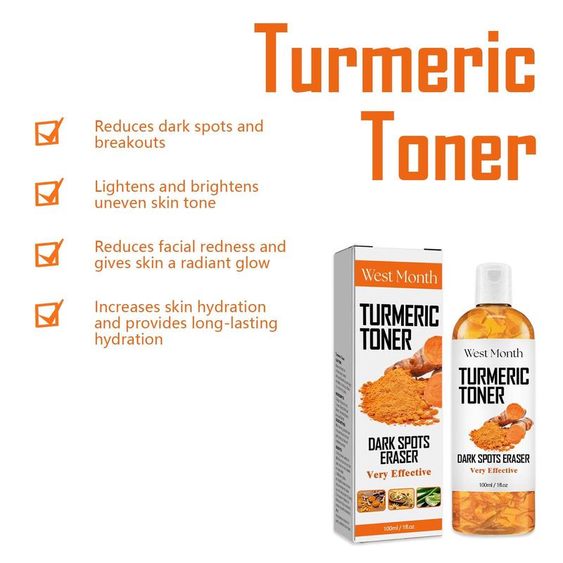 Turmeric Facial Toner, Deep Moisturizing & Nourishing Facial Toning Lotion, Facial Care Product for Women & Men