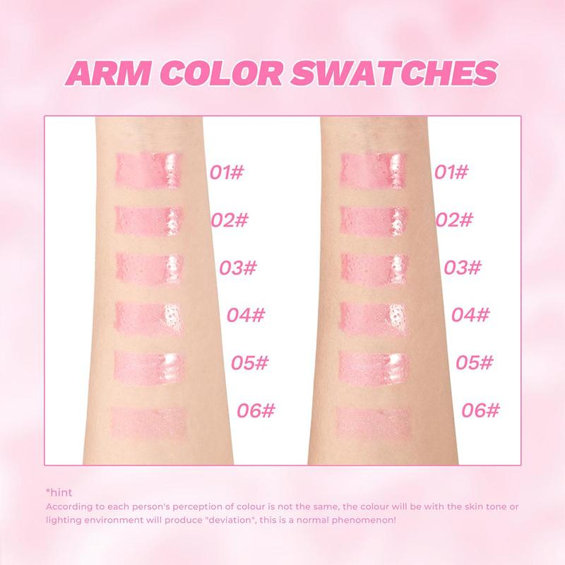 Color Changing Lip Gloss Set, 6 Counts set Moisturizing Lip Stick, Mirror Glossy Lip Glaze, Plumping Lip Stain for Girls & Women, Lip Makeup Products, Gift for Girlfriend
