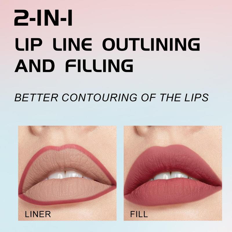 Makeup Set, 3 Counts set Long Lasting Blush & Lip Liner & Lipstick, Natural Look Makeup Kit for Women, Cosmetic Product for Girls
