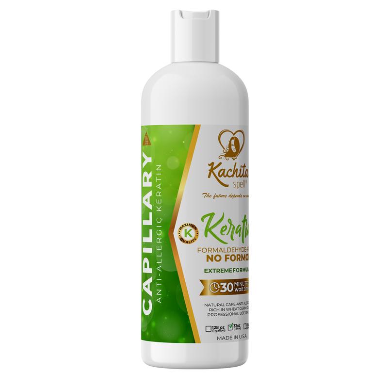 Brazilian Keratin Treatment Formaldehyde Free Kachita Spell Hair Straighteners No Formol Made in USA Haircare keratina anti-allergenic