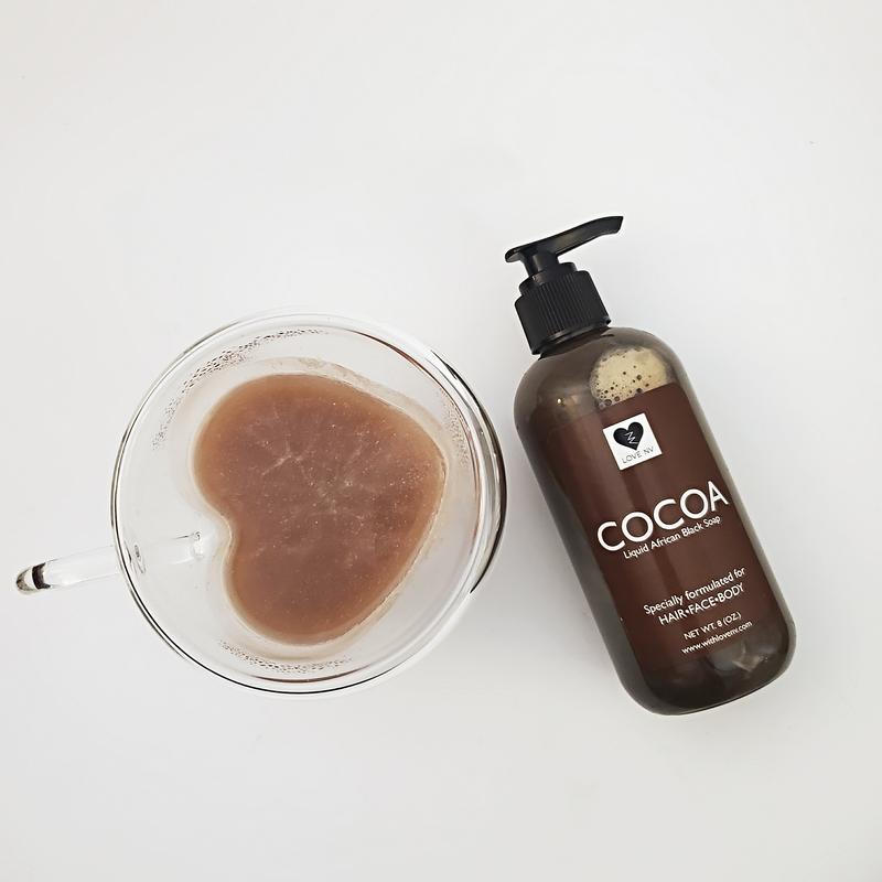 Liquid African Black Soap Body Wash | Natural Fragrance | Gentle Cleansing | All Skin Types | Face | Body | Hair | Acne care | COCOA Body Care