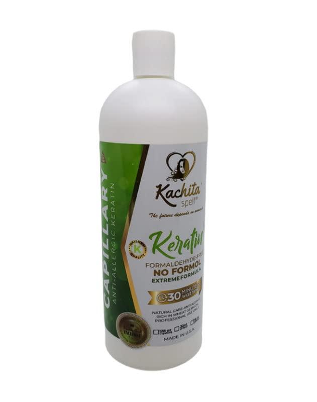 Brazilian Keratin Treatment Formaldehyde Free Kachita Spell Hair Straighteners No Formol Made in USA Haircare keratina anti-allergenic