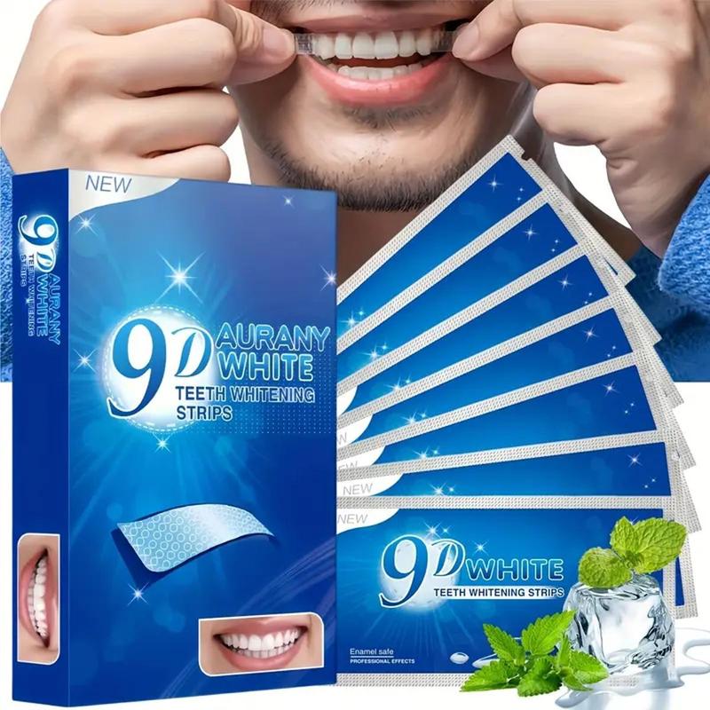 9D Teeth Brightening Strips, 7 14 21 42 Pairs Deep Cleaning Teeth Strips, Daily Oral Care Products for Men & Women, Teeth Stain Cleaner, Birthday Gifts