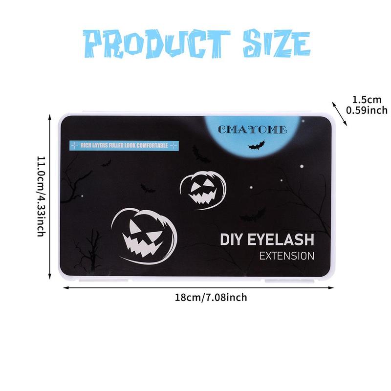 Colorful Mixed Length Individual False Eyelashes, 570pcs set Natural Look Eyelash Extensions, Self Grafting Curl Eyelashes, Eye Makeup Enhancement