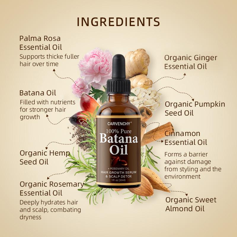 [3 Packs ONLY $14.99] CARVENCHY Batana Hair Care Oil for Strong Longer Fuller Healthy Hair, Haircare Daily Comfort