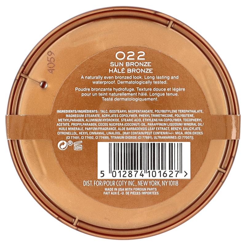 Rimmel London Natural Bronzer, Waterproof Bronzing Powder, 022 Sun Bronze, 0.49 oz (14 g)