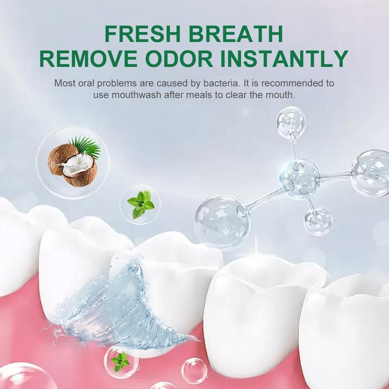 Coconut Oil Mouthwash, Deep Cleaning Oral Care Oil, Oral Hygiene Product for Daily Use, Deep Cleaning Oral Care Oil, Mouthwash for Daily Use
