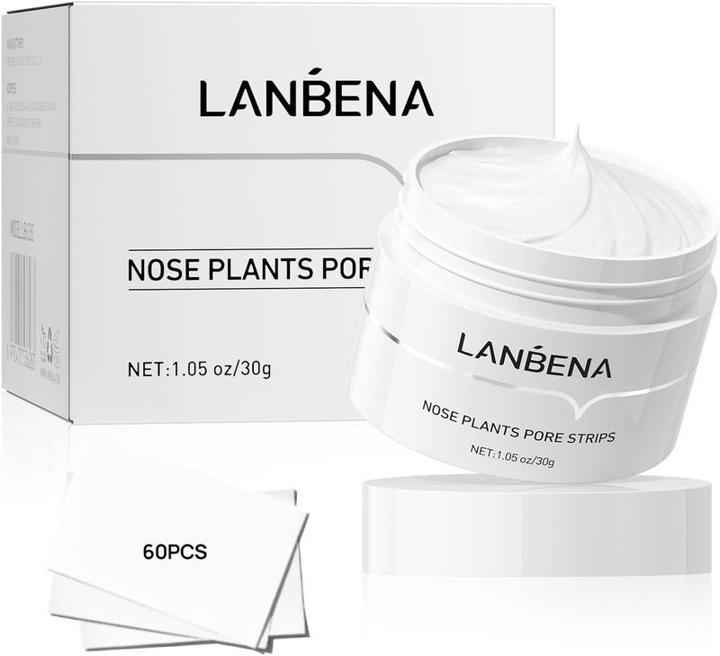 Lanbena Blackhead Whiteheads Remover Mask Facial Peeling Nose Strip Acne Deep Cleansing 30g All Skin Types Skincare Clear