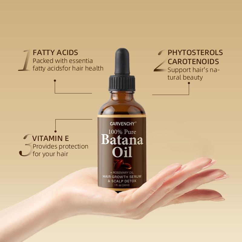 [3 Packs ONLY $14.99] CARVENCHY Batana Hair Care Oil for Strong Longer Fuller Healthy Hair, Haircare Daily Comfort