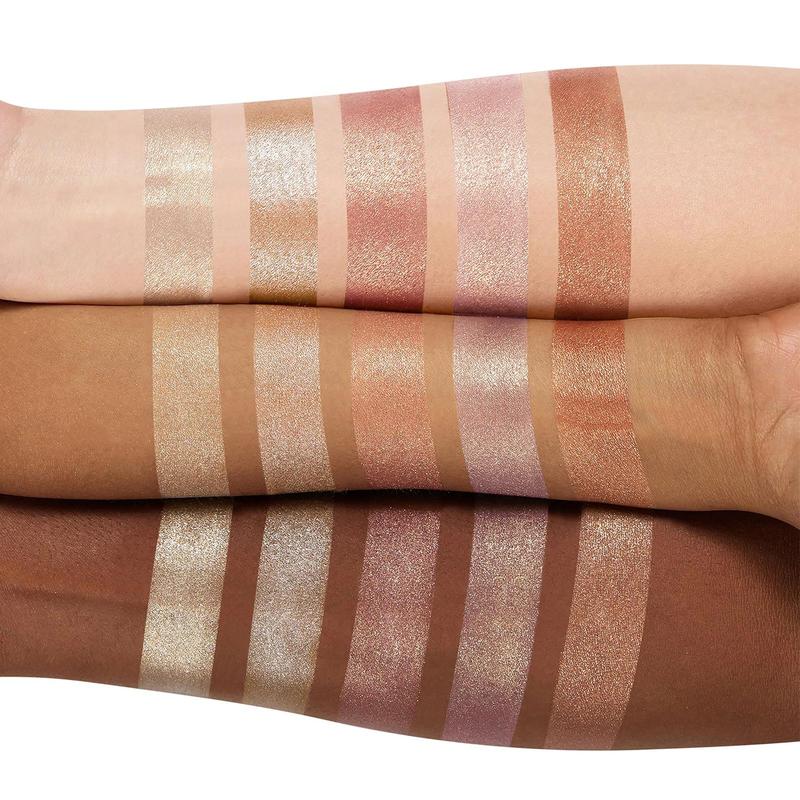 5 Color Brightening Highlighter Palette, Contour Palette, Makeup Palette, Long Lasting Highlighter Powder, Soft and Lightweight Highlight Powder