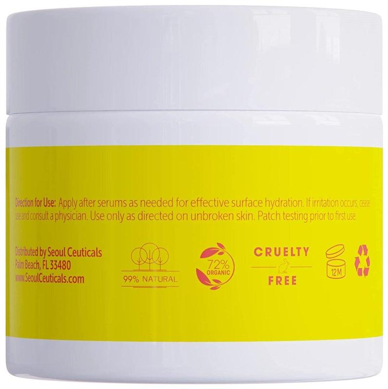 Seoul Ultra Glow Turmeric Face Moisturizer with Hyaluronic Acid, Organic Shea Butter, Glycolic Acid, and Salicylic Acid - Korean Skincare for Youthful Skin, Comfort  & Skin Repair