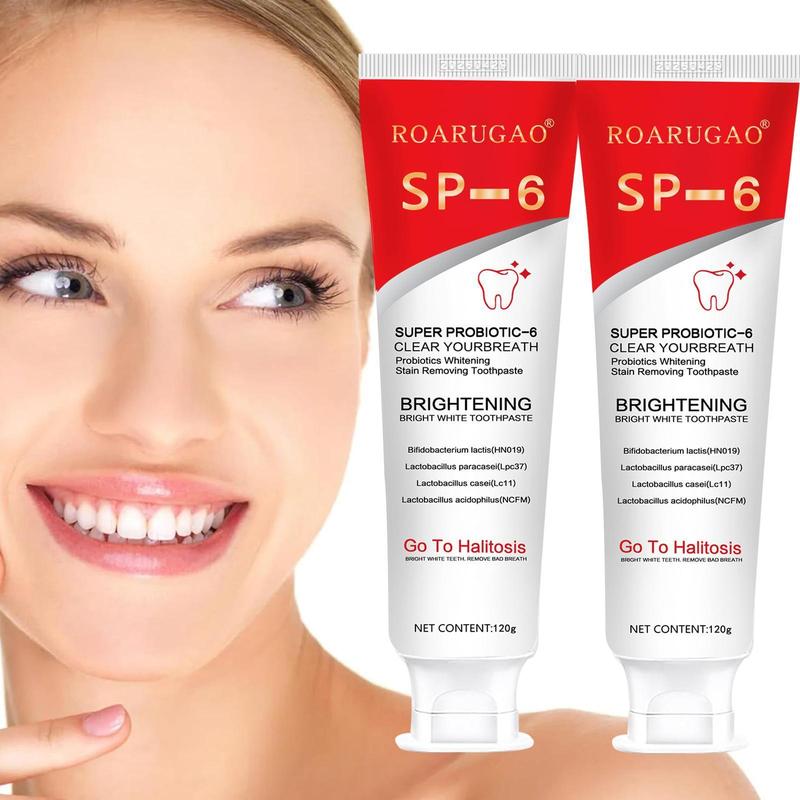 [+$5 GET 2PACK] SP-6 Probiotic Toothpaste：Enhanced Formula Balances The Oral Microbiome, Removes Stains, And Provides Long-lasting Fresh Breath.